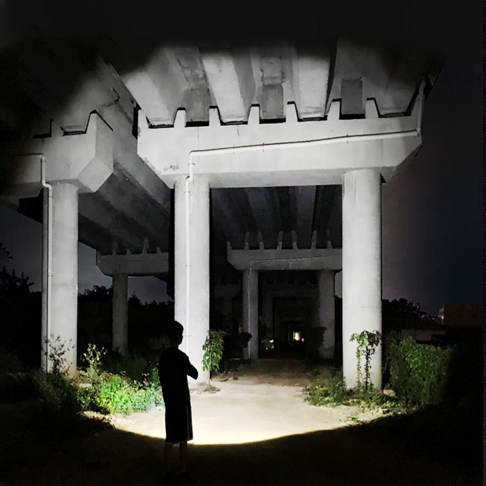 TANK007 KZ02 Zoomable LED Flashlight Outdoor 1000 Lumens Rechargeable High Brightness Torch