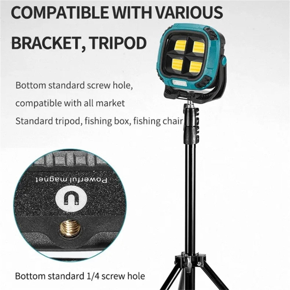 W894-1 COB Magnetic Floodlight Work Lamp Portable Emergency Flashlight (No Battery)
