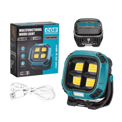 W894-1 COB Magnetic Floodlight Work Lamp Portable Emergency Flashlight (No Battery)