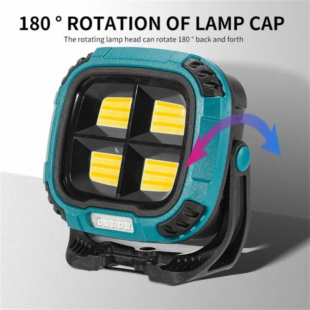 W894-1 COB Magnetic Floodlight Work Lamp Portable Emergency Flashlight (No Battery)