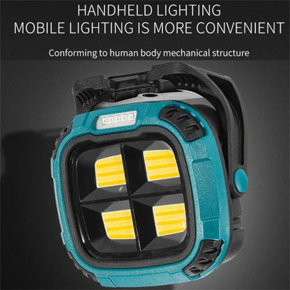 W894-1 COB Magnetic Floodlight Work Lamp Portable Emergency Flashlight (No Battery)