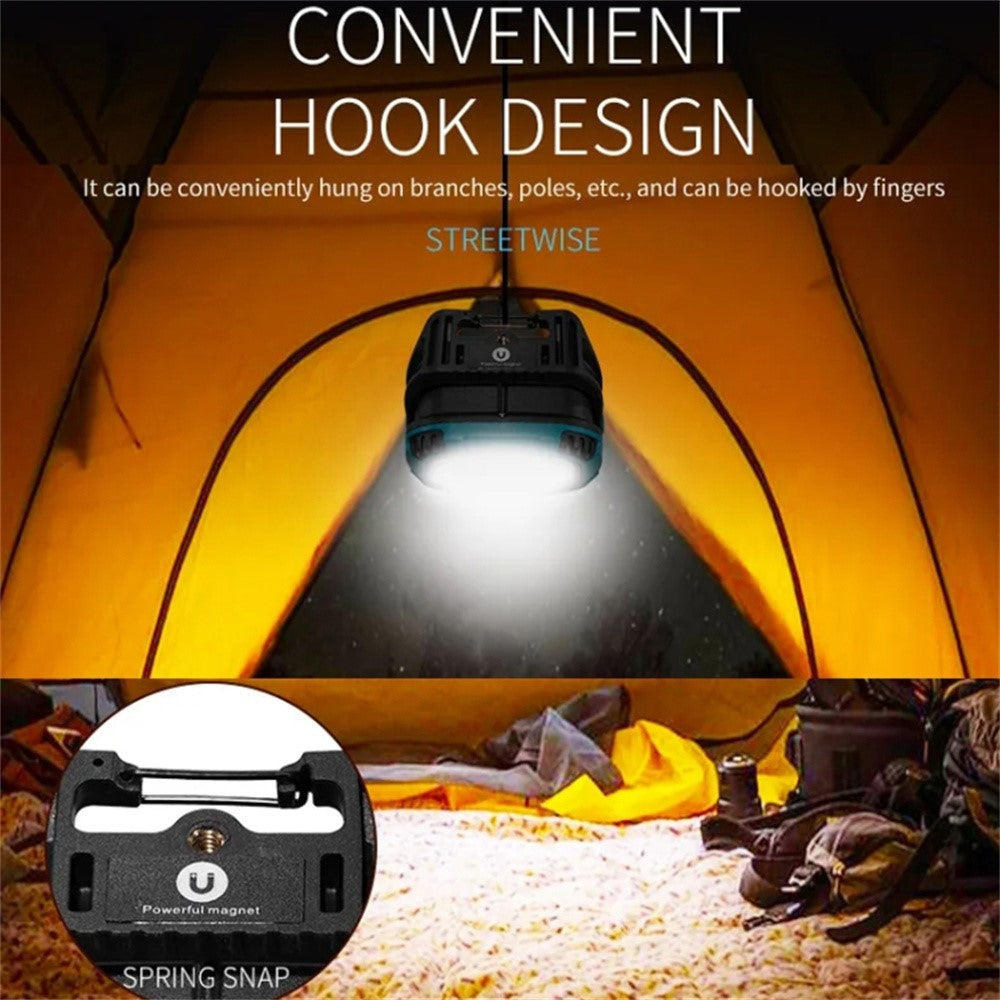 W895-1 COB Portable Floodlight Rechargeable Work Light Multi-Functional Flashlight (Without Battery)