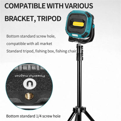 W895-1 COB Portable Floodlight Rechargeable Work Light Multi-Functional Flashlight (Without Battery)