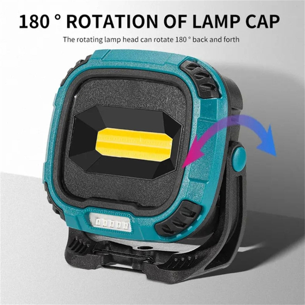 W895-1 COB Portable Floodlight Rechargeable Work Light Multi-Functional Flashlight (Without Battery)