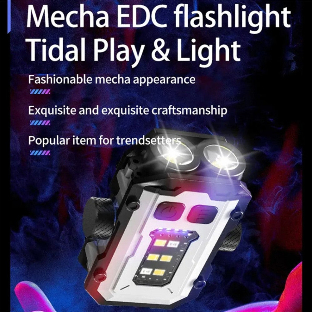 YSD01PRO Mini Keychain Light Fingertip Gyro Bottom Magnetic Multi-Mode Adjustable Cap Clip Lamp