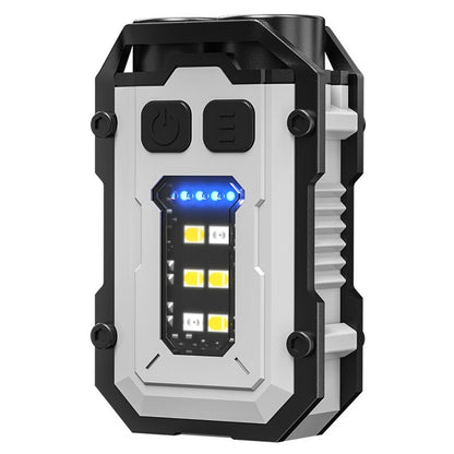 YSD01 Mini Keychain Light Portable Outdoor Flashlight Magnetic Anti-Lost Quick Charge Work Light