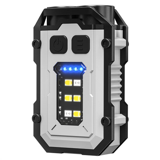 YSD01 Mini Keychain Light Portable Outdoor Flashlight Magnetic Anti-Lost Quick Charge Work Light