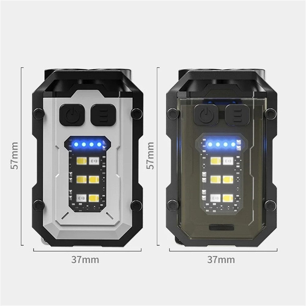 YSD01 Mini Keychain Light Portable Outdoor Flashlight Magnetic Anti-Lost Quick Charge Work Light