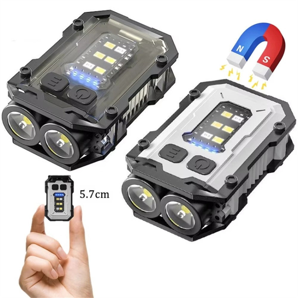 YSD01 Mini Keychain Light Portable Outdoor Flashlight Magnetic Anti-Lost Quick Charge Work Light