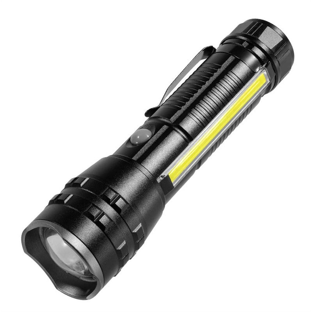 P27 Pen Clip Flashlight High Brightness Outdoor Emergency Torch with Magnetic Base ( No Battery )