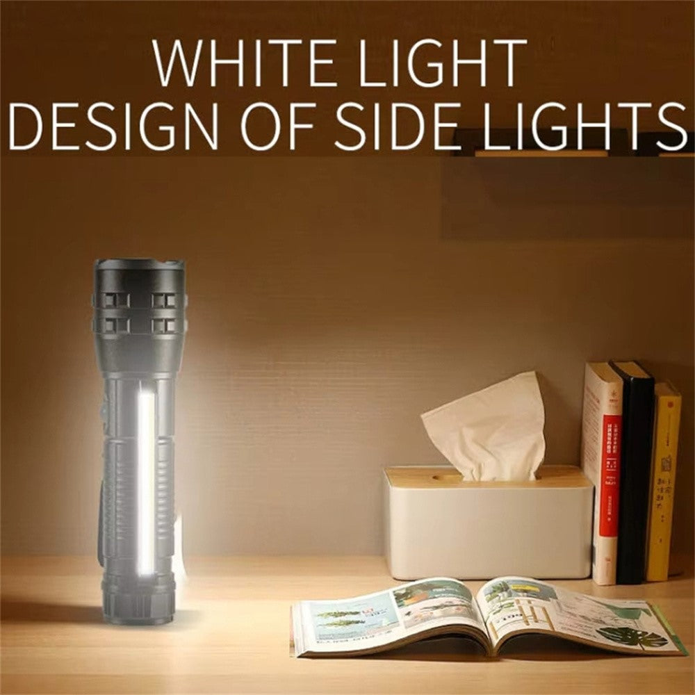 P27 Pen Clip Flashlight High Brightness Outdoor Emergency Torch with Magnetic Base ( No Battery )