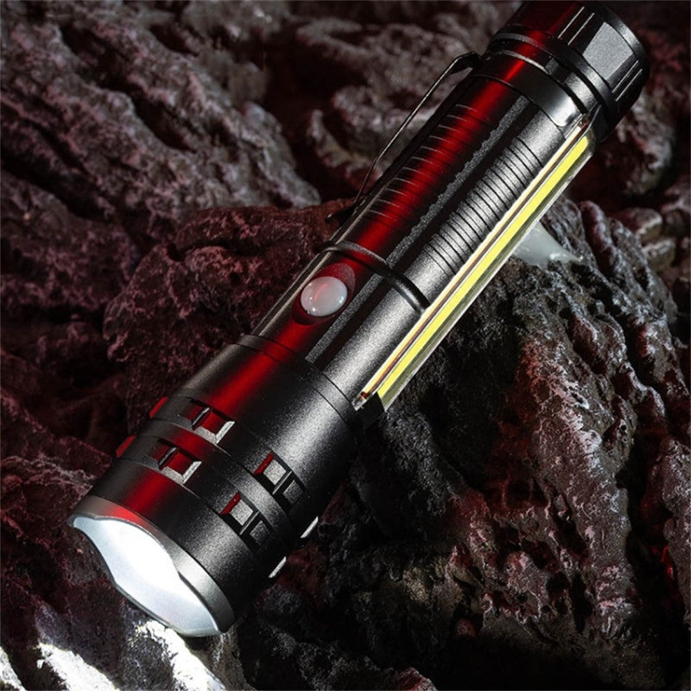 P27 Pen Clip Flashlight High Brightness Outdoor Emergency Torch with Magnetic Base ( No Battery )