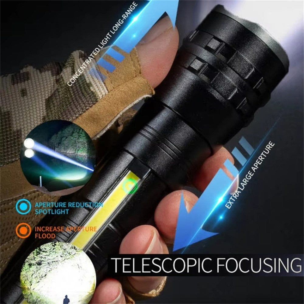 P27 Pen Clip Flashlight High Brightness Outdoor Emergency Torch with Magnetic Base ( No Battery )