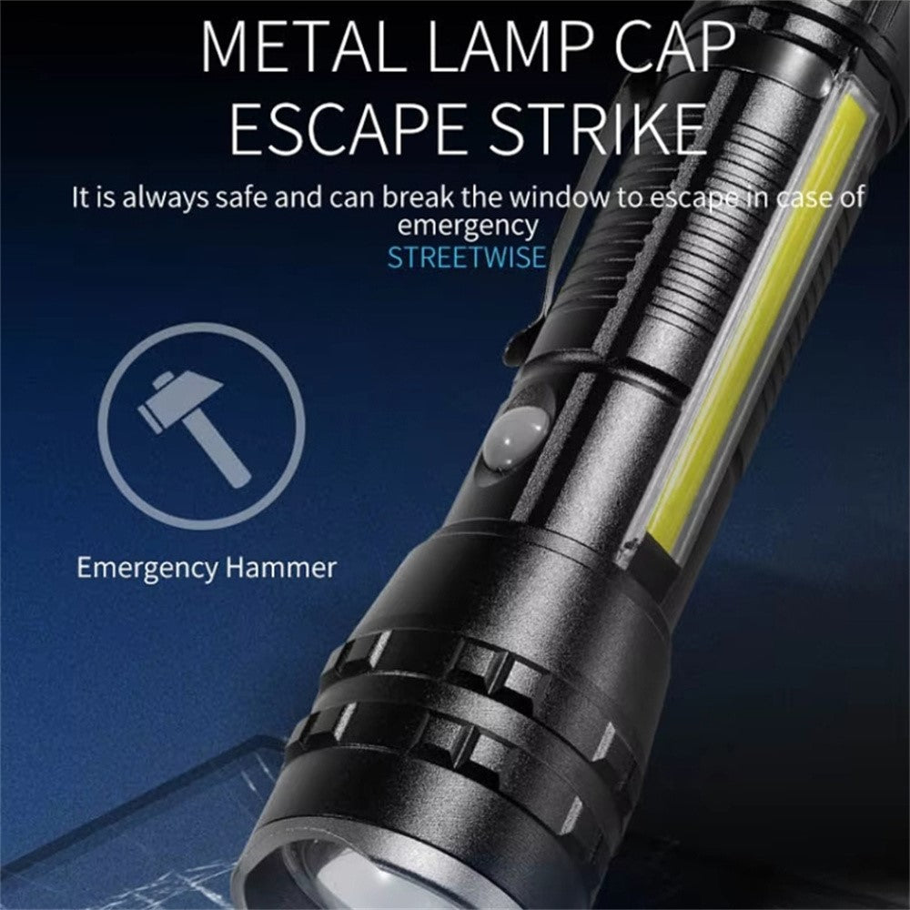 P27 Pen Clip Flashlight High Brightness Outdoor Emergency Torch with Magnetic Base ( No Battery )