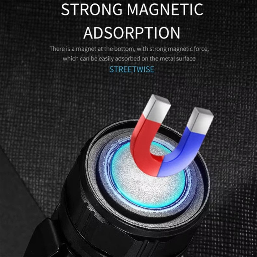 P27 Pen Clip Flashlight High Brightness Outdoor Emergency Torch with Magnetic Base ( No Battery )