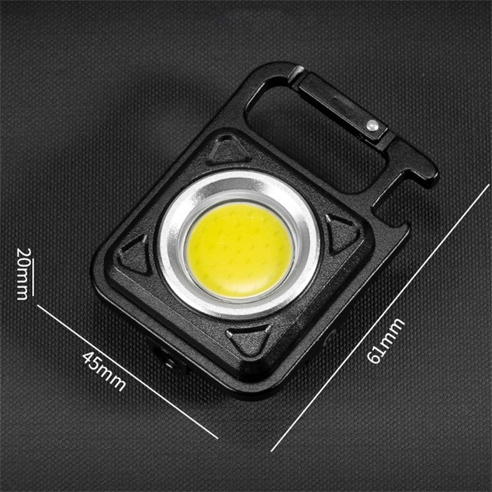 W5134 Mini LED Flashlight Keychain Light with Bottle Opener Portable High Brightness Magnetic Lamp