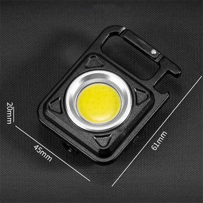 W5134 Mini LED Flashlight Keychain Light with Bottle Opener Portable High Brightness Magnetic Lamp