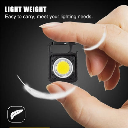W5134 Mini LED Flashlight Keychain Light with Bottle Opener Portable High Brightness Magnetic Lamp