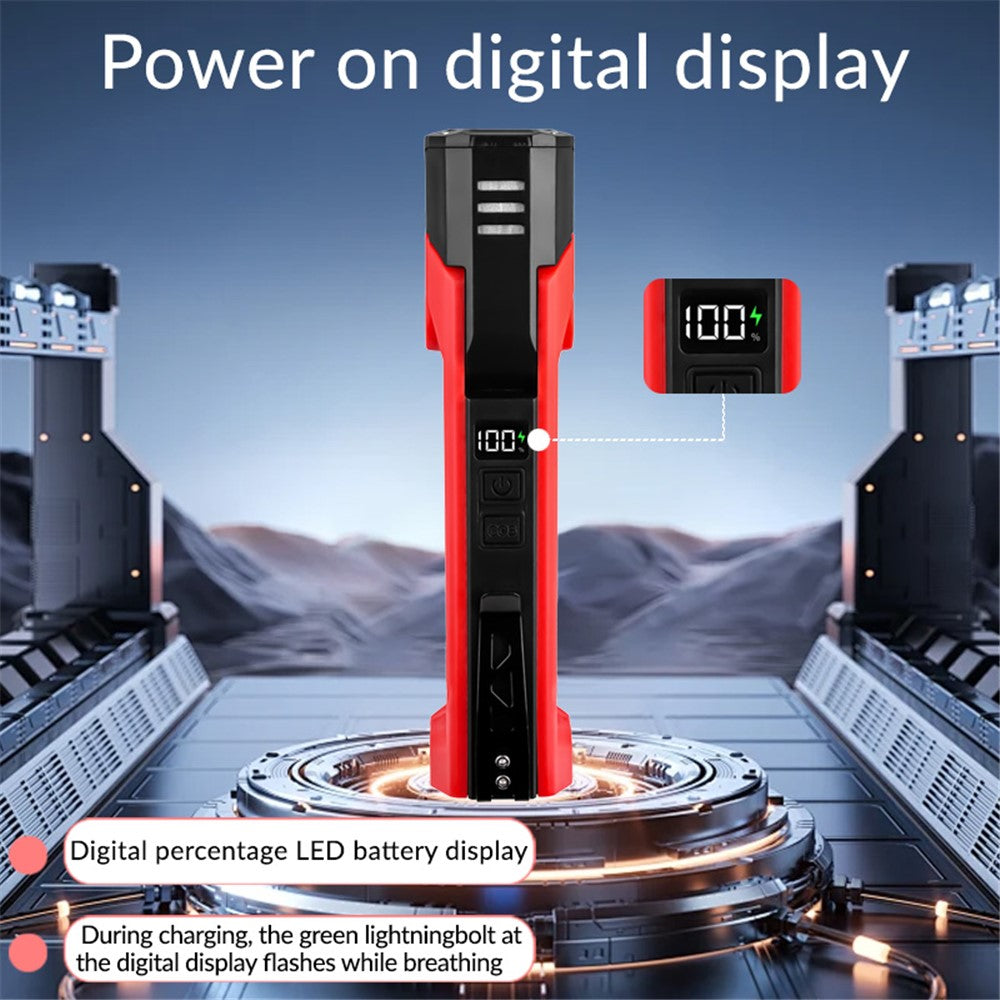 XTE + COB Dual Light Source Flashlight 180 Degree Rotatable Magnetic Work Light with Clip