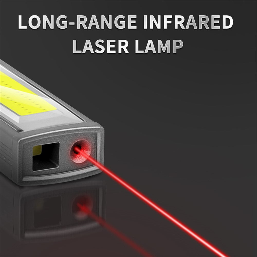 K-512 Multifunctional Laser Pen Light Emergency Illumination Red Warning Magnetic Clip Design Flashlight