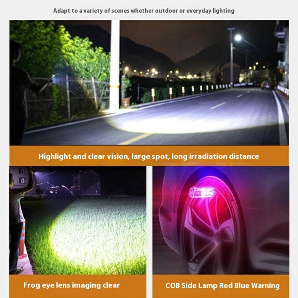 STD01 COB Work Light Mini LED Flashlight Aluminum Alloy Magnetic Emergency Inspection Lamp