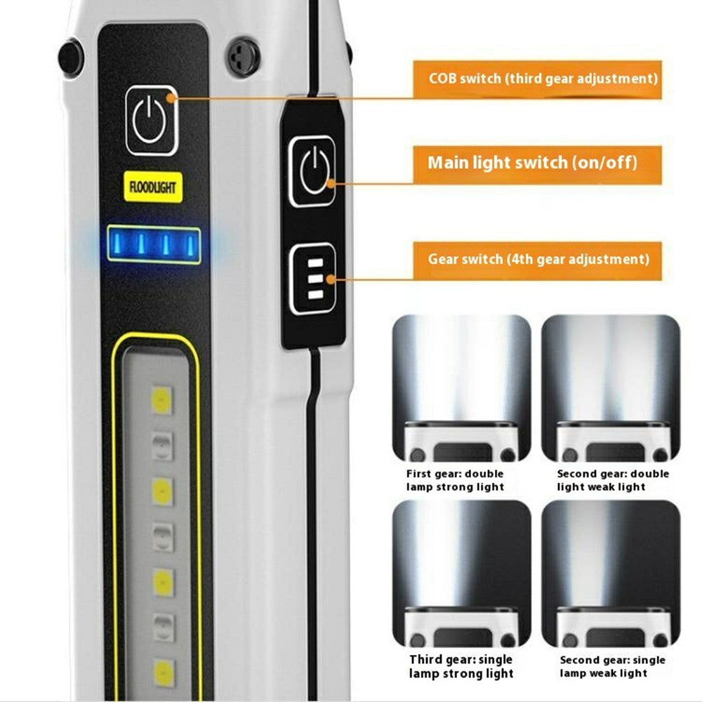 STD01 COB Work Light Mini LED Flashlight Aluminum Alloy Magnetic Emergency Inspection Lamp