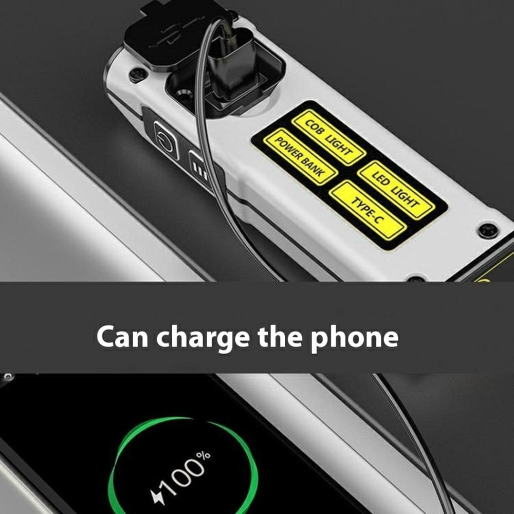 STD01 COB Work Light Mini LED Flashlight Aluminum Alloy Magnetic Emergency Inspection Lamp