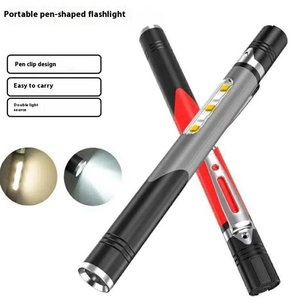 B35 Pen Light Portable Flashlight Dual with Color Light Source for Medical Examination  /  Outdoor Emergency