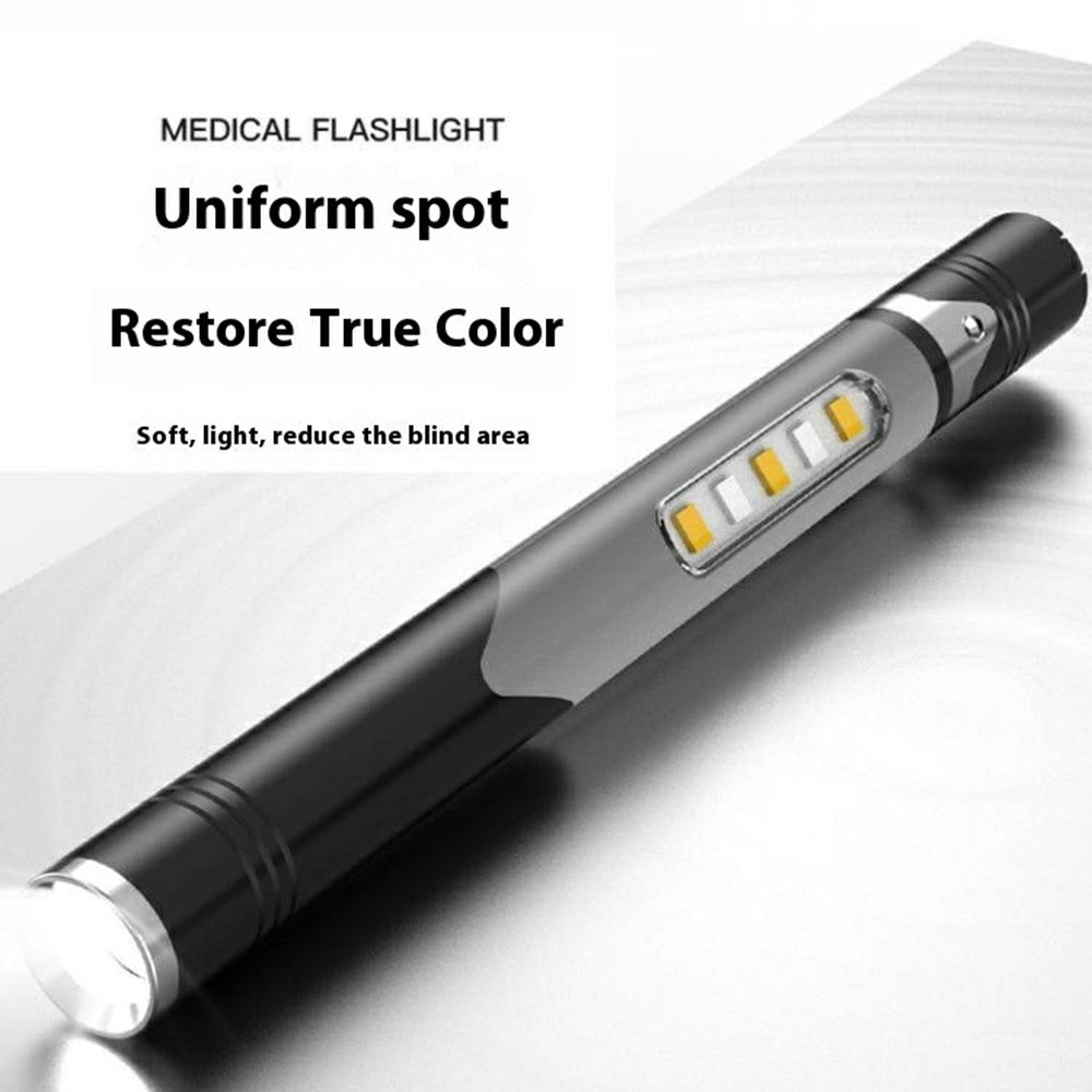 B35 Pen Light Portable Flashlight Dual with Color Light Source for Medical Examination  /  Outdoor Emergency