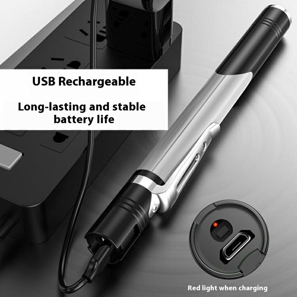 B35 Pen Light Portable Flashlight Dual with Color Light Source for Medical Examination  /  Outdoor Emergency