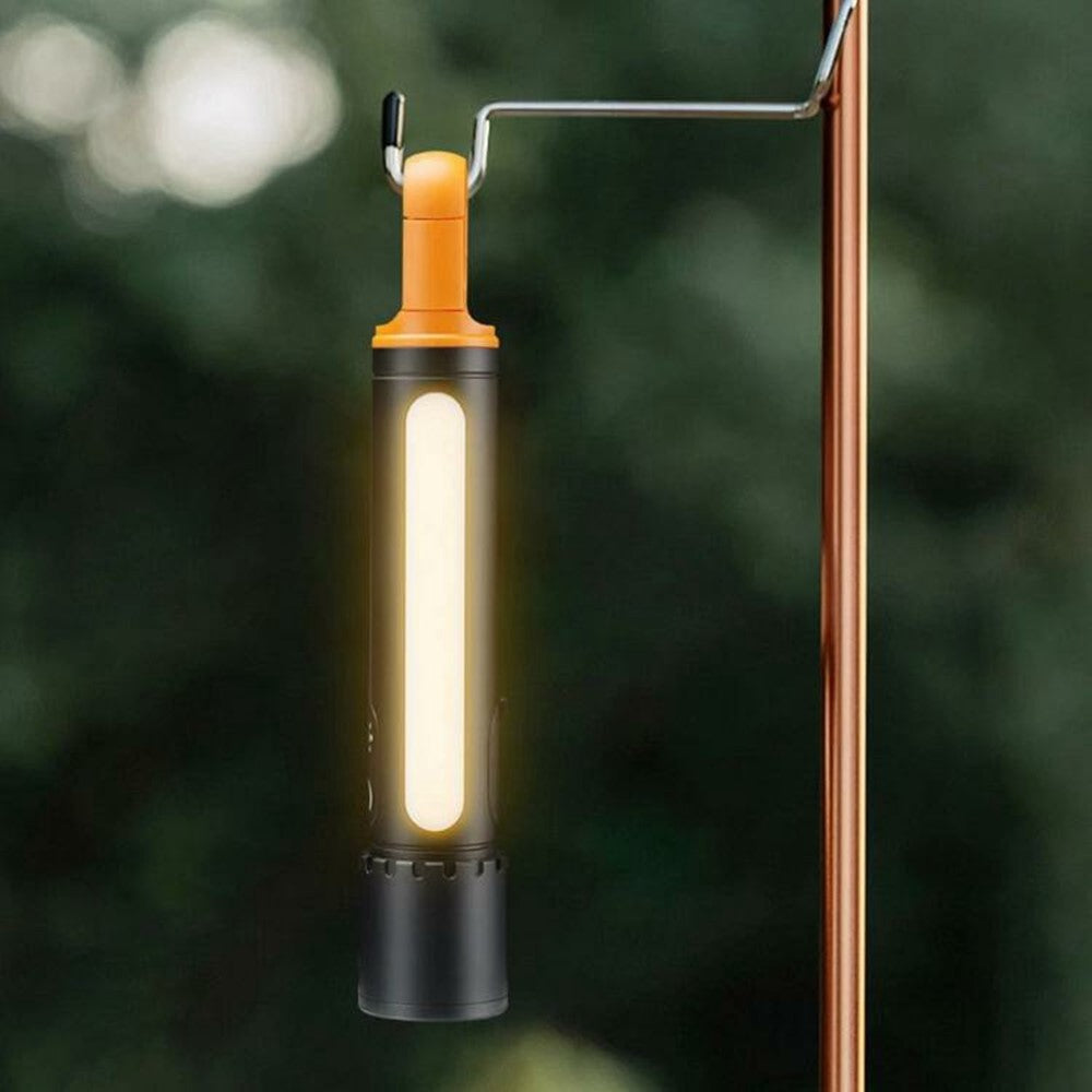 X725 Outdoor Camping Torch Telescopic Zoom White Laser Flashlight with Power Bank Function