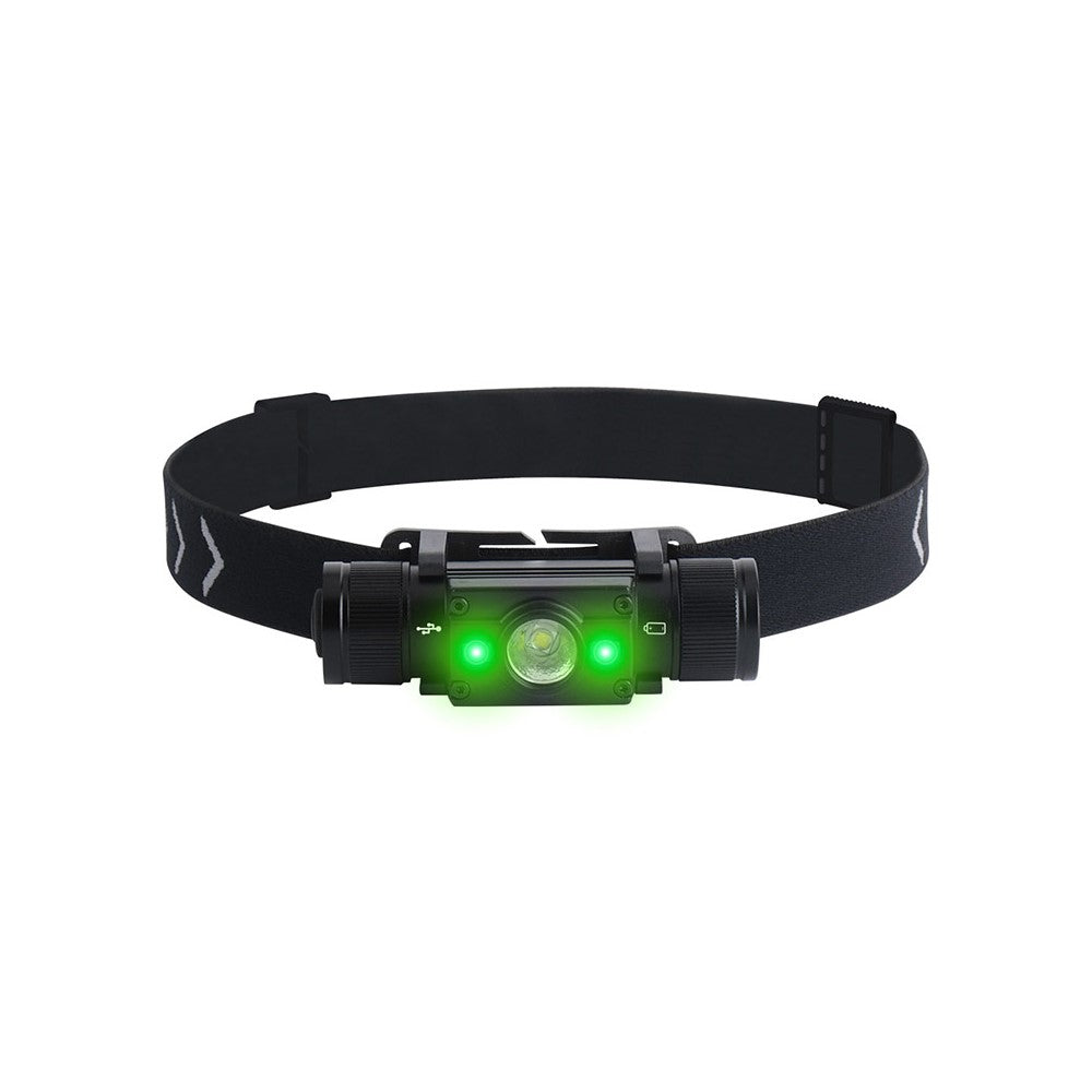 HP300 1000lm Outdoor Waterproof Flashlight USB C Fast Charging Headlamp Built In 2000mAh Lithium Battery