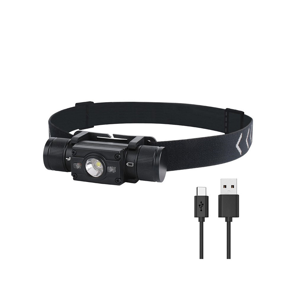 HP300 1000lm Outdoor Waterproof Flashlight USB C Fast Charging Headlamp Built In 2000mAh Lithium Battery