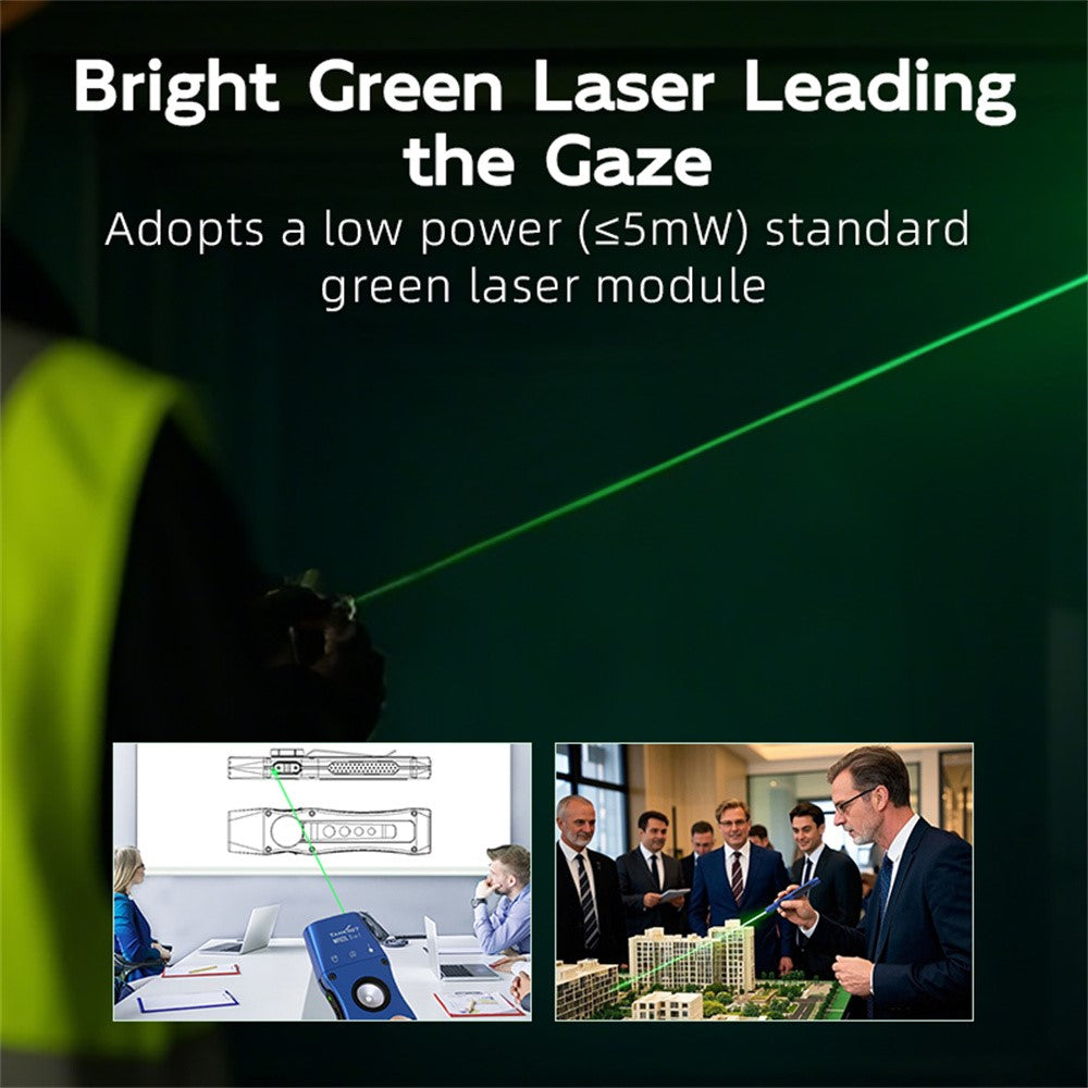 TANK007 WF02L Multifunction EDC Flashlight IP64 Waterproof White Light UV Green Laser Flat Torch with Back Clip