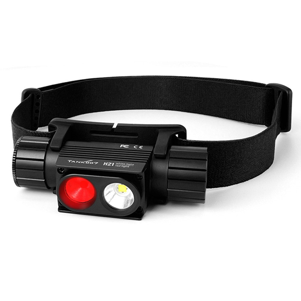 TANK007 H21 Spotlight  /  Floodlight Dual Light Source Headlamp 1000 Lumens Aluminum Alloy Head Torch