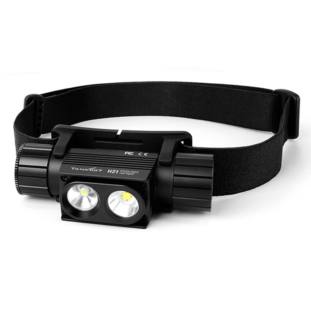 TANK007 H21 Spotlight  /  Floodlight Dual Light Source Headlamp 1000 Lumens Aluminum Alloy Head Torch