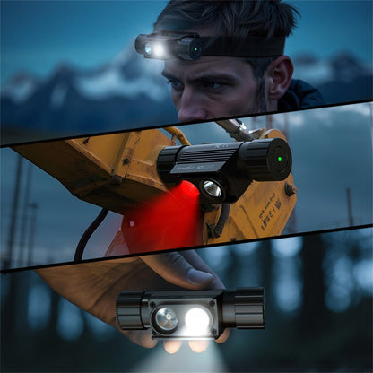 TANK007 H21 Spotlight  /  Floodlight Dual Light Source Headlamp 1000 Lumens Aluminum Alloy Head Torch