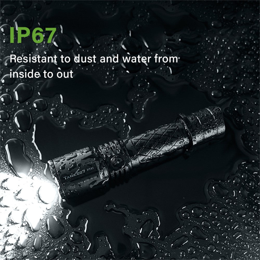 TANK007 PT41 30W High Power Tactical Flashlight Aluminum Alloy Rechargeable Outdoor Emergency Torch