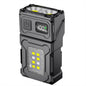 DC08 Super Bright Floodlight Side Light Rotatable Head Rechargeable Mini Flashlight with Stainless Steel Clip