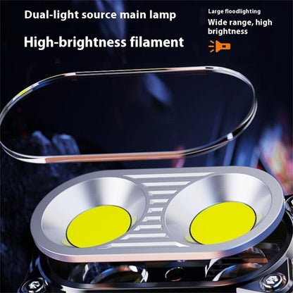 DC08 Super Bright Floodlight Side Light Rotatable Head Rechargeable Mini Flashlight with Stainless Steel Clip