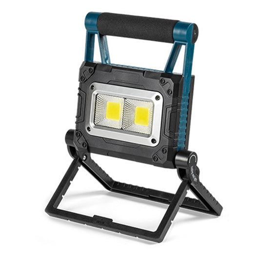 W875-2 Solar Powered Foldable Work Light with Stand COB Floodlight Portable Outdoor Emergency Lamp