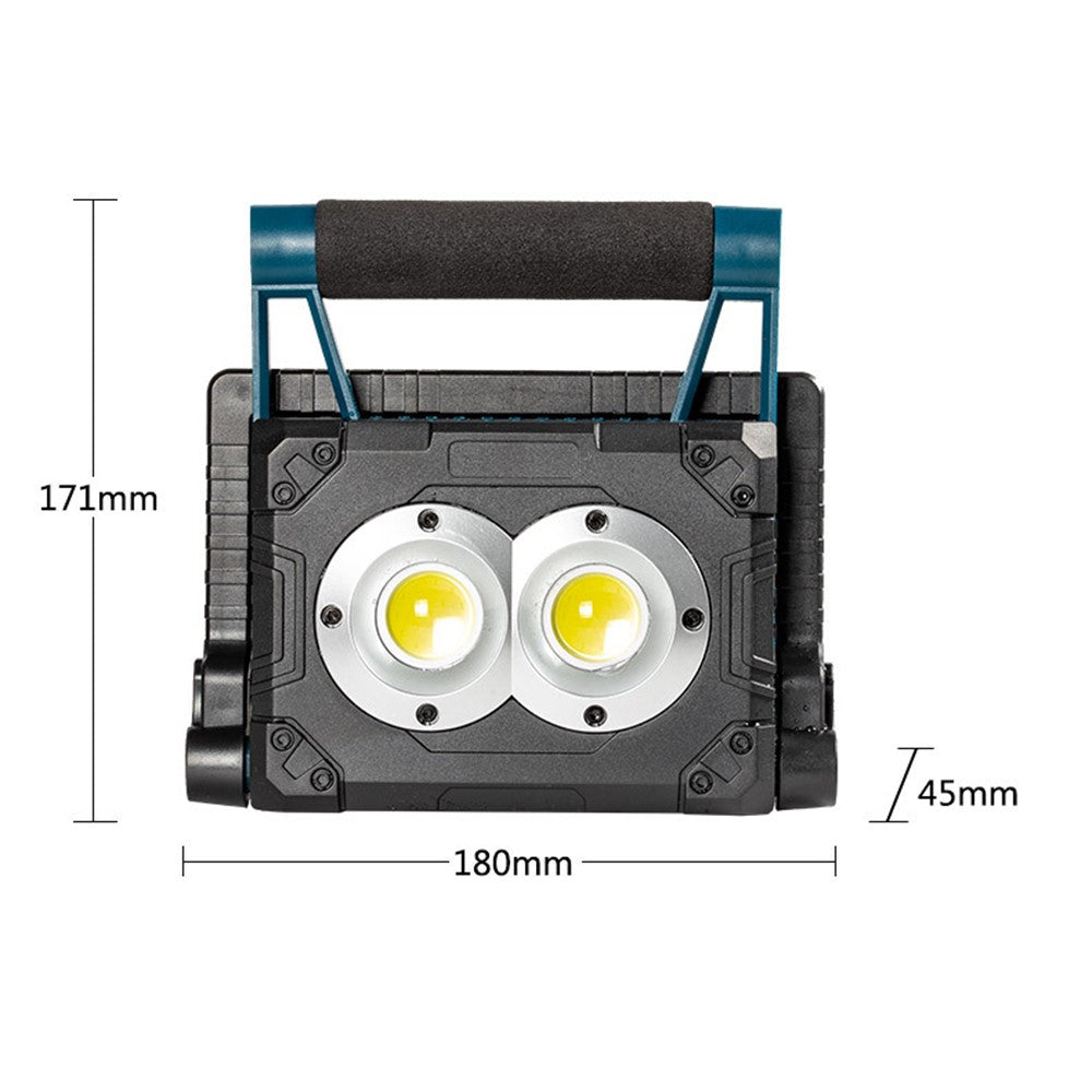 W875-3 Magnetic Mount Foldable LED Work Light Solar Powered Floodlight Portable Outdoor Emergency Lamp with Stand