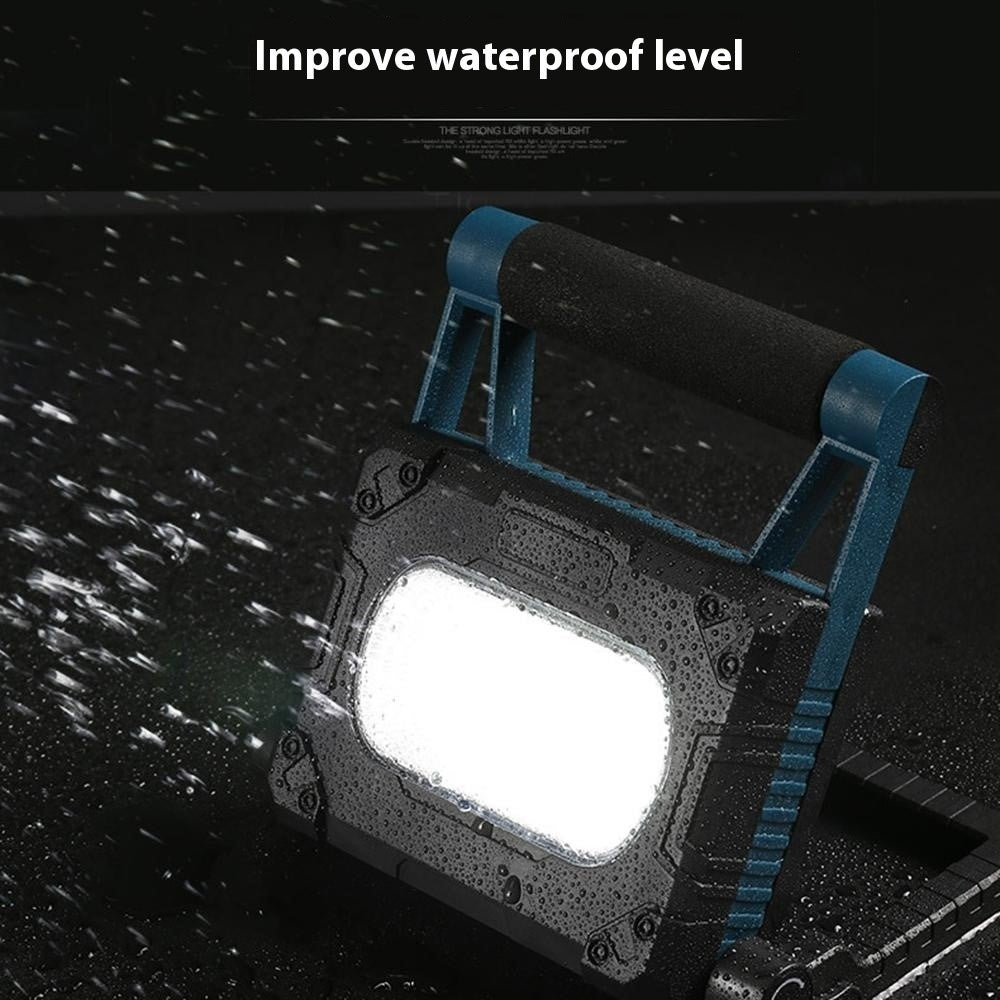 W875-3 Magnetic Mount Foldable LED Work Light Solar Powered Floodlight Portable Outdoor Emergency Lamp with Stand
