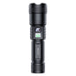 YESIDO TC11 Telescopic Zoomable Flashlight LED White Laser 3 Modes Rechargeable Torch with Digital Display