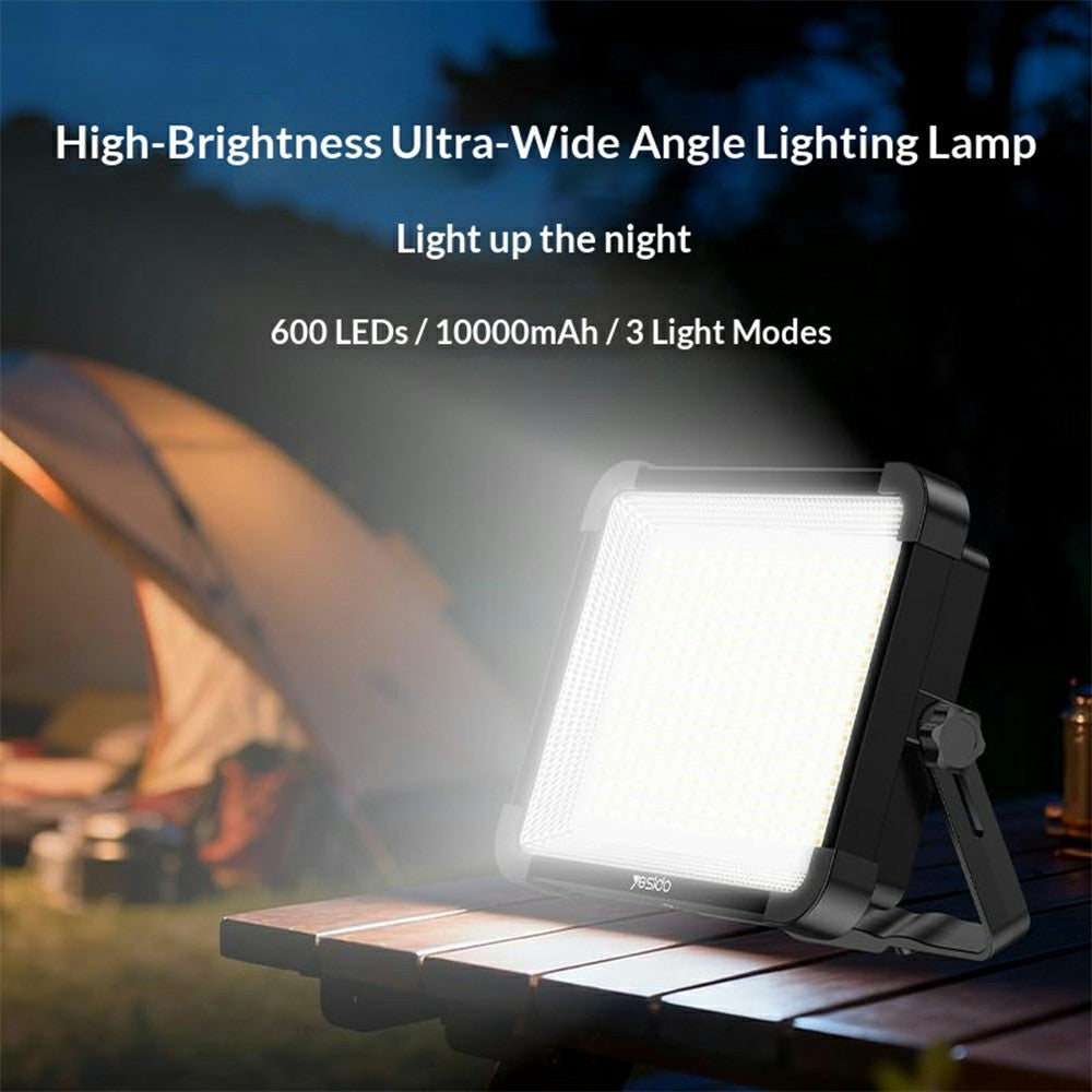 YESIDO DH17 Outdoor Floodlight Emergency Light 600 LED Fill Light 10000mAh Battery for Camping / Fishing