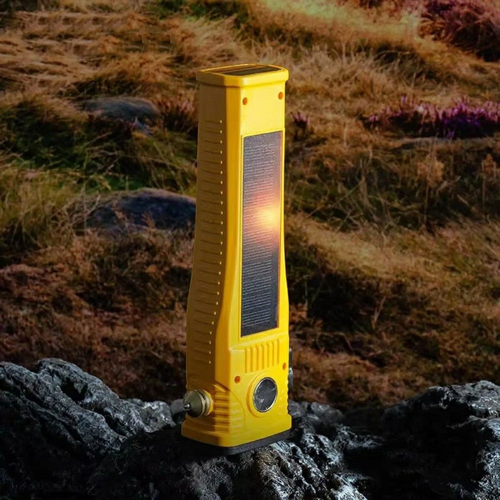 W5214 Multi-Function Work Light Solar Car Emergency Flashlight with Strong Magnet  /  Window Breaker  /  Safety Hammer