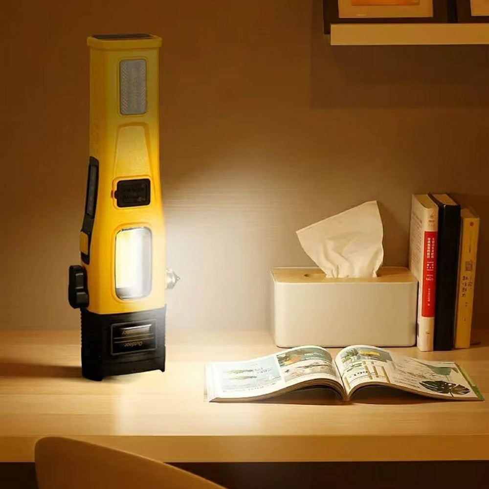 W5215 Zoomable Multi-Function Work Light Car Emergency Flashlight with Strong Magnet  /  Window Breaker  /  Safety Hammer