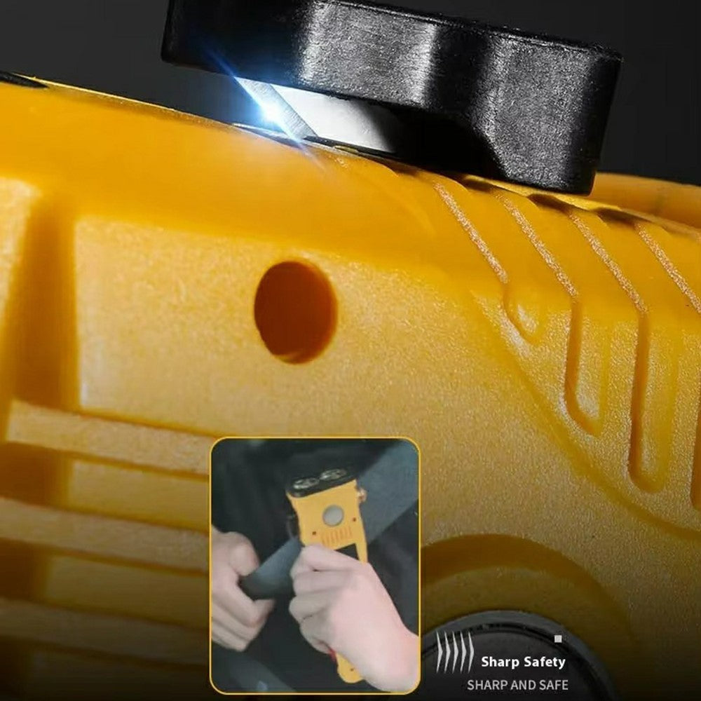 W5215 Zoomable Multi-Function Work Light Car Emergency Flashlight with Strong Magnet  /  Window Breaker  /  Safety Hammer