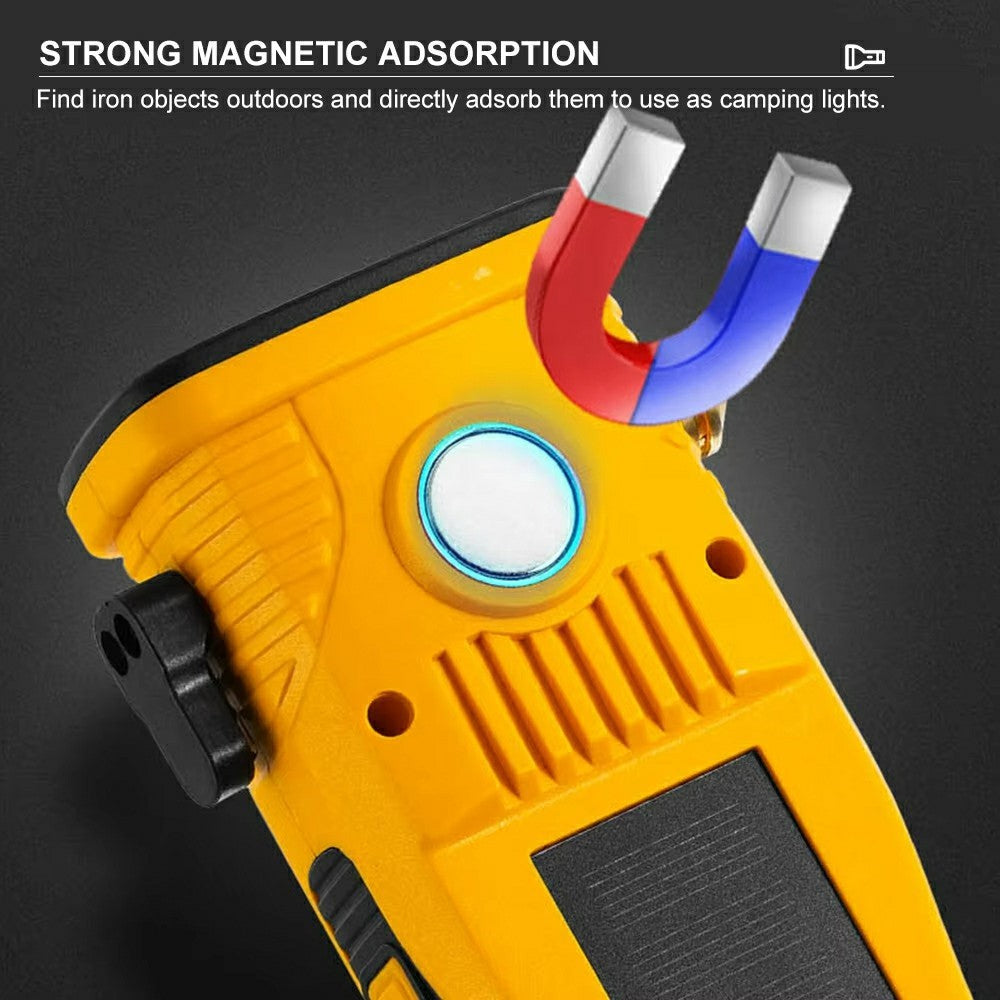 W5216 Clip Hook Multi-Function Work Light Car Emergency Flashlight with Strong Magnet  /  Window Breaker  /  Safety Hammer