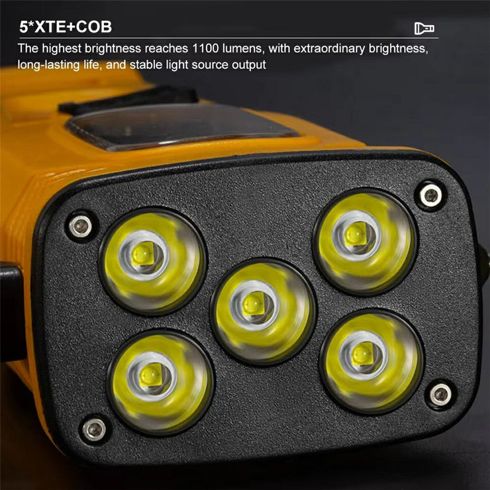 W5216 Clip Hook Multi-Function Work Light Car Emergency Flashlight with Strong Magnet  /  Window Breaker  /  Safety Hammer